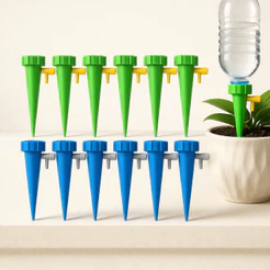 Kit Gotejador para Plantas até 36 unid iIrrigação Acoplável em Garrafa Pet Regador Automático Jardim Dosador Vaso