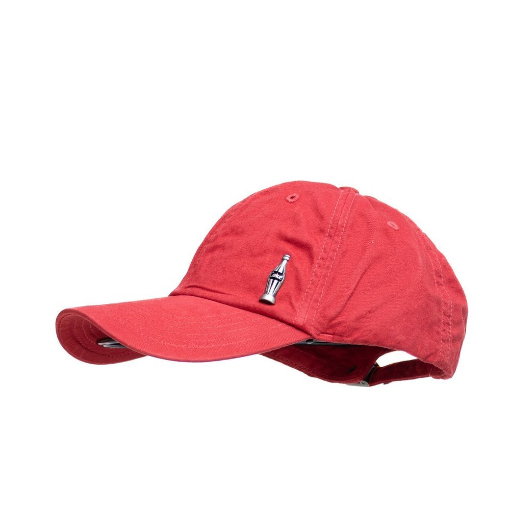 Boné Coca Cola Básico Metal Unissex Original Ajustável Casual Estilo Urbano Dia a Dia - Vermelho