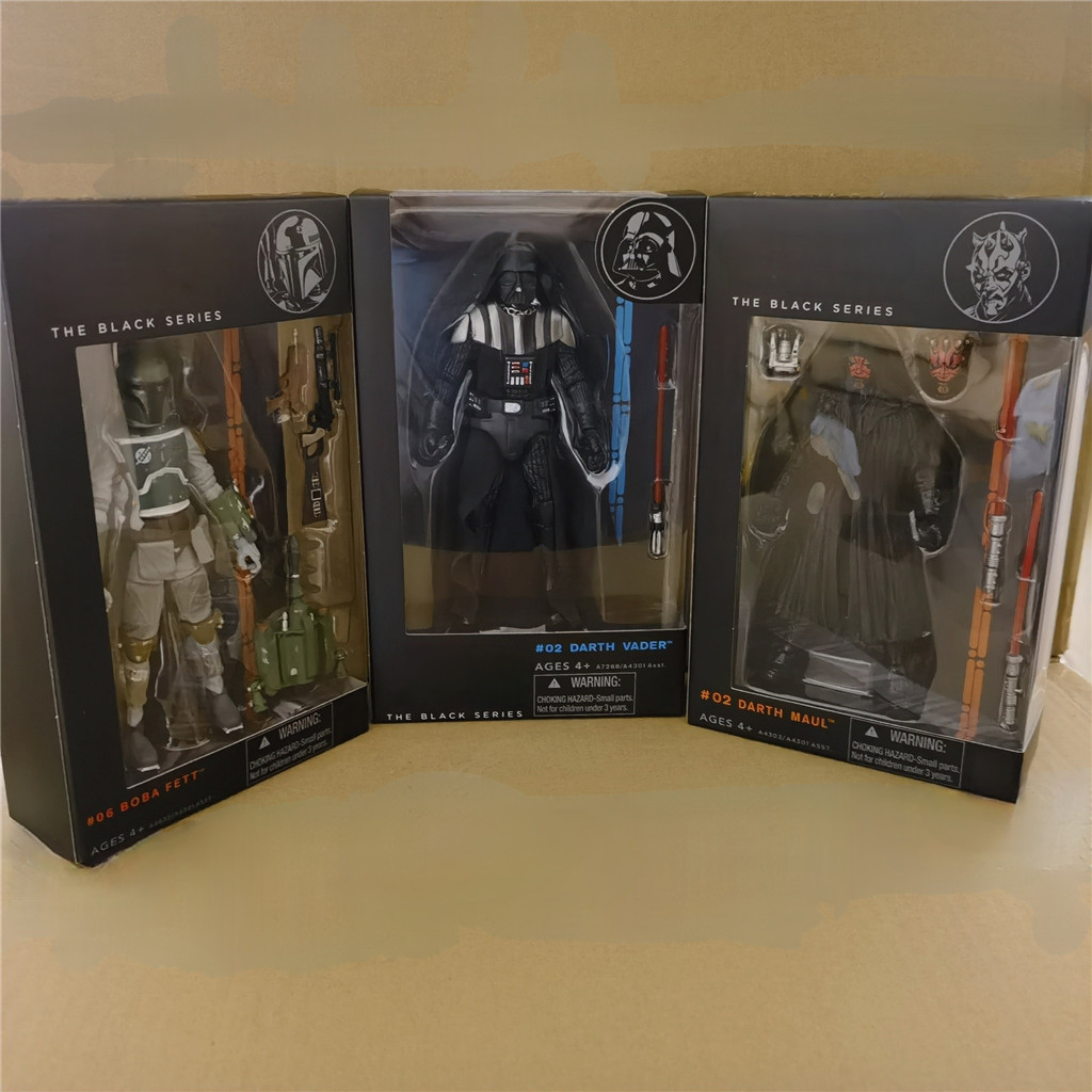 Figura de Ação Star Wars Black Series: Boba Fett e Darth Vader Maul QMCW