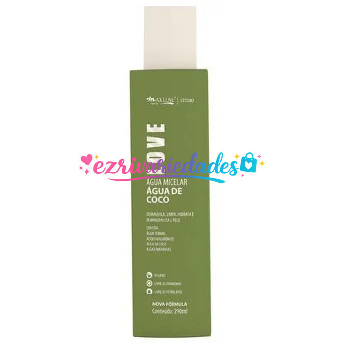 Água Micelar Max Love Agua De Coco 290mlD1OD