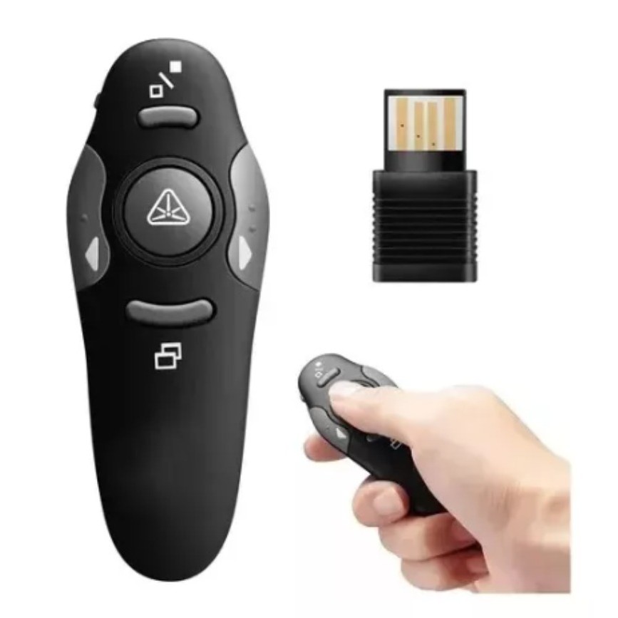 Apresentador Slide Sem Fio Caneta Laser Controle Power Point