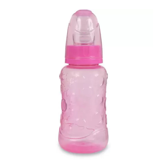Mamadeira Orto Sil Rosa 210ml - Baby Go