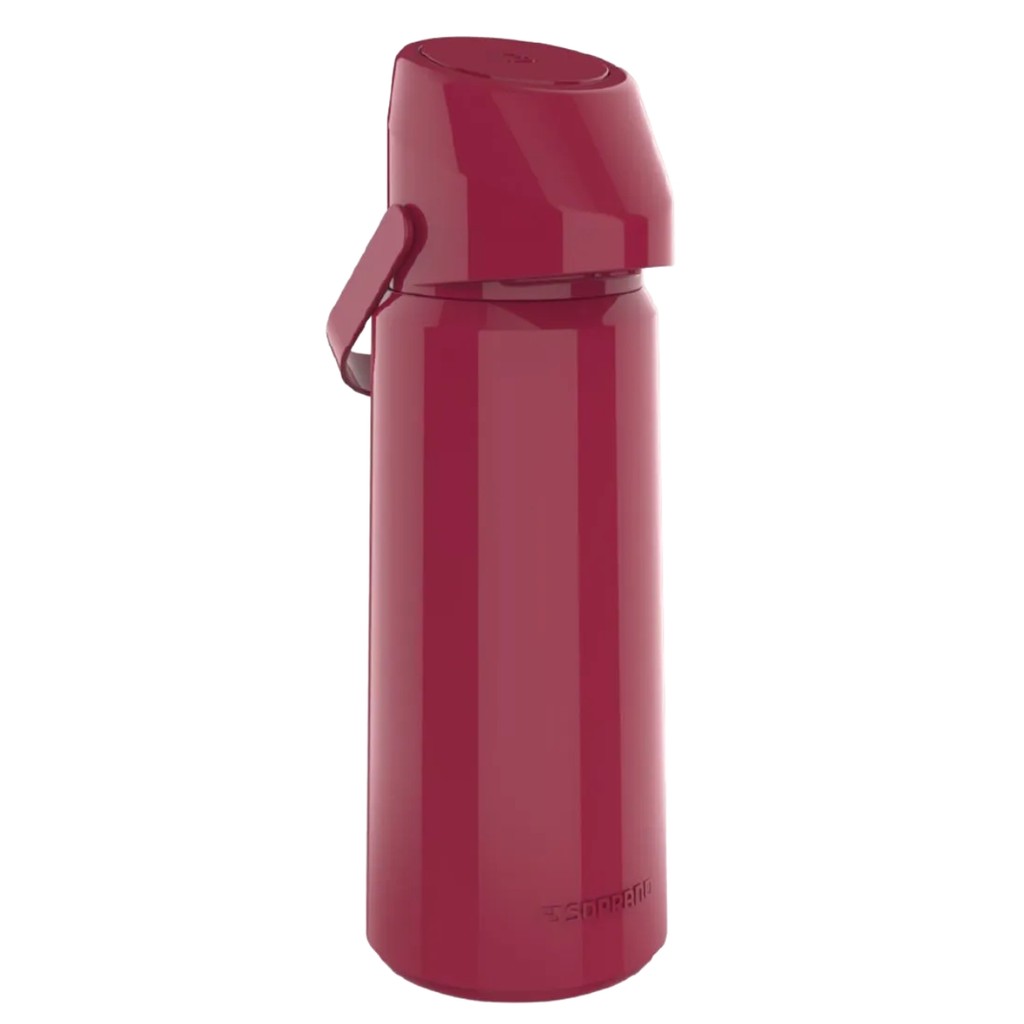 Garrafa Térmica Rubi 1,8 Litros Vermelho Café Chá Soprano