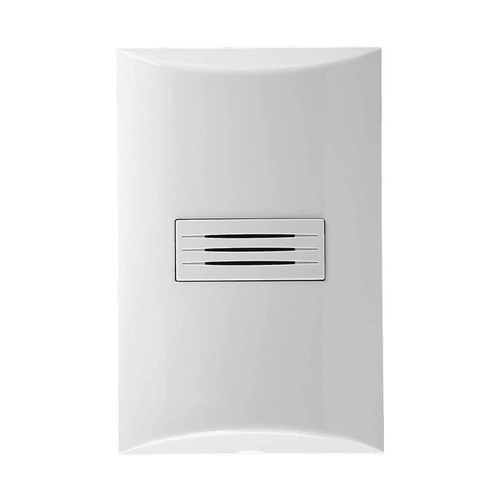 551511 Conjunto 1 Cigarra Eletronica Bivolt 4X2 Branco Brava Iriel