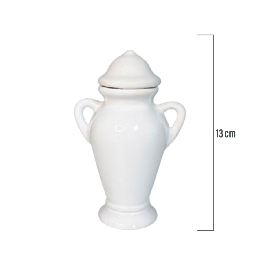 Quartinha Branca Cerâmica Com Asa 13x6 cm - Umbanda Candomble (MINI) em Oferta na Shopee
