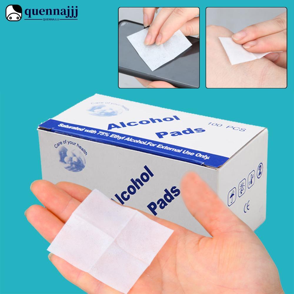 QUENNA 100/50 Pçs Almofadas De Algodão Álcool Descartáveis Desinfetante Limpar Lente Da Câmera Tablet Relógios Ferrament