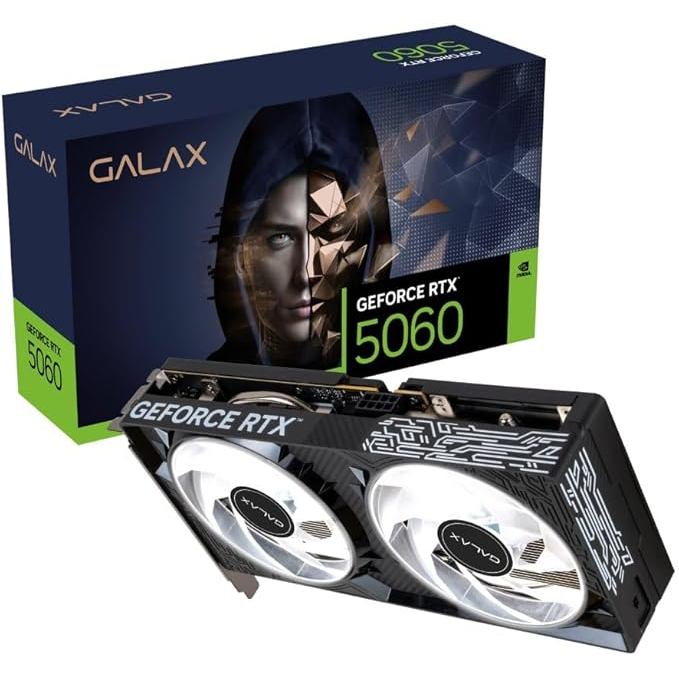 Placa de Vídeo GALAX Nvidia GeForce RTX 5060 1-Click OC V2 8GB GDDR7