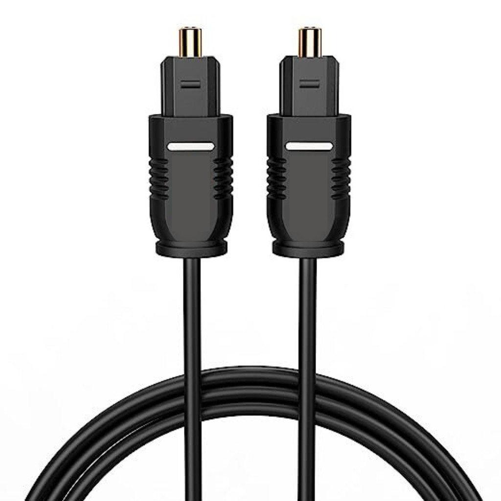 Cabo Óptico Toslink de Áudio Digital SPDIF para TV Soundbar Home Theater Som Surround 5.1 HD
