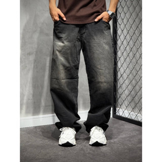 Calça Baggy Balão Jeans Masculina Estilo Streetwear Reta Estonada Grafite Retrô Boca Larga Calças em Oferta na Shopee
