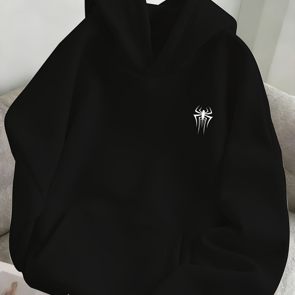 Moletom Casual de Inverno com Capuz Estilo Y2K American RoupaMoletom Solto para Passeio em Oferta na Shopee