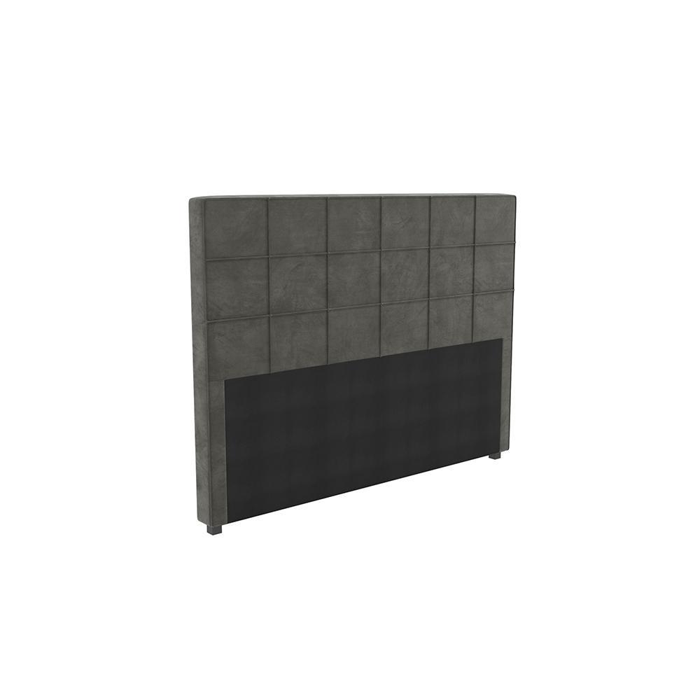 Cabeceira Cama Box Kappesberg Casal/Queen Veludo Cinza 160cm em Oferta na Shopee