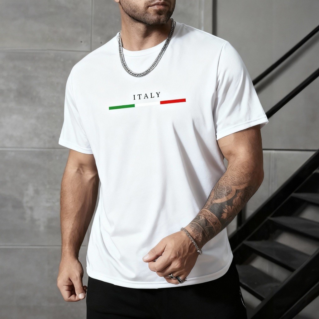 Camiseta Masculina Italy T-Shirt 100% Algodão FBCLOSET