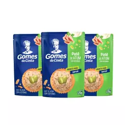 Kit 3 UN - Patê de Atum com Azeitonas (Pouch) - 170g - Gomes da Costa