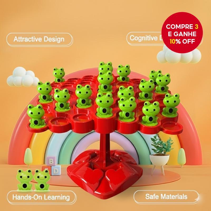 Brinquedo De Árvore De Equilíbrio De Sapo , Jogo De Contagem Educacional Para Crianças , Presente De Natal De Aprendizag