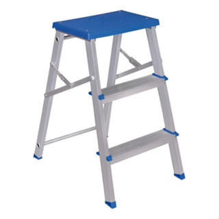 Escada Banqueta Dobrável de Alumínio 3 Degraus Mor Azul Antiderrapante Resistente em Oferta na Shopee