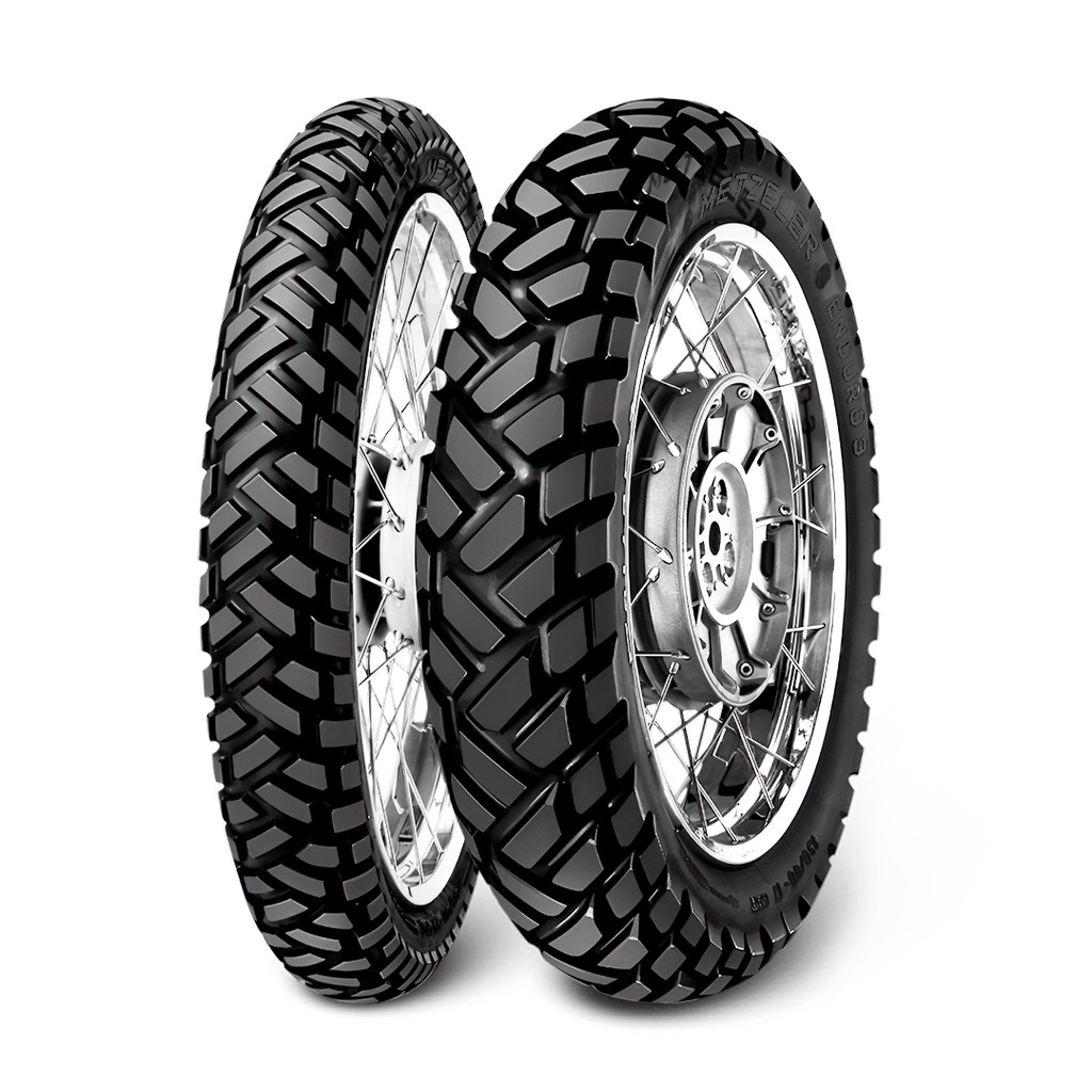 Par Pneu Metzeler 90/90-21 e 120/80-18 Enduro 3 Sahara XRE300 Lander Tenere Tornado