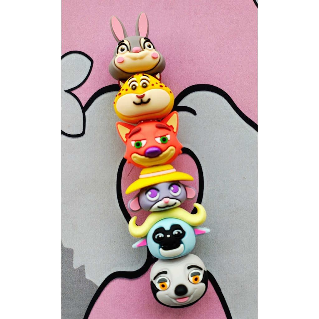 Marca-texto colorido Zootopia, material escolar, papelaria fofa em Oferta na Shopee