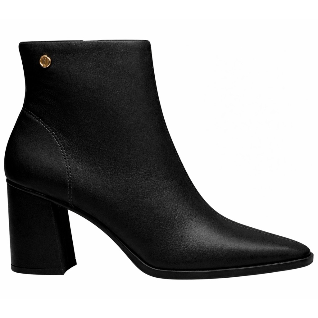 Bota Coturno Dakota Colline Feminino de Couro Legítimo com Bico Fino