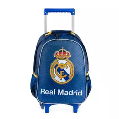 Mochila de Rodinha Escolar Masculina Juvenil Real Madrid Azul