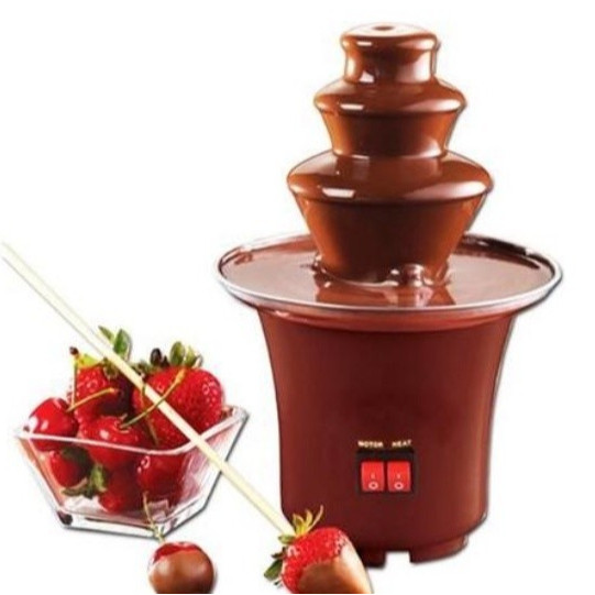 Cascata de Chocolate Fonte Panela Fondue Eletrica 3 andares