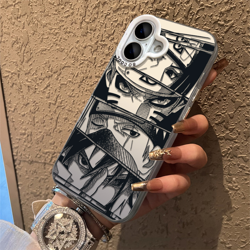 Capa de telefone Naruto Eye adequada para modelos da série iPhone 17, incluindo 16, 15, 14, 13, 12, 11 Pro Max, X, XR