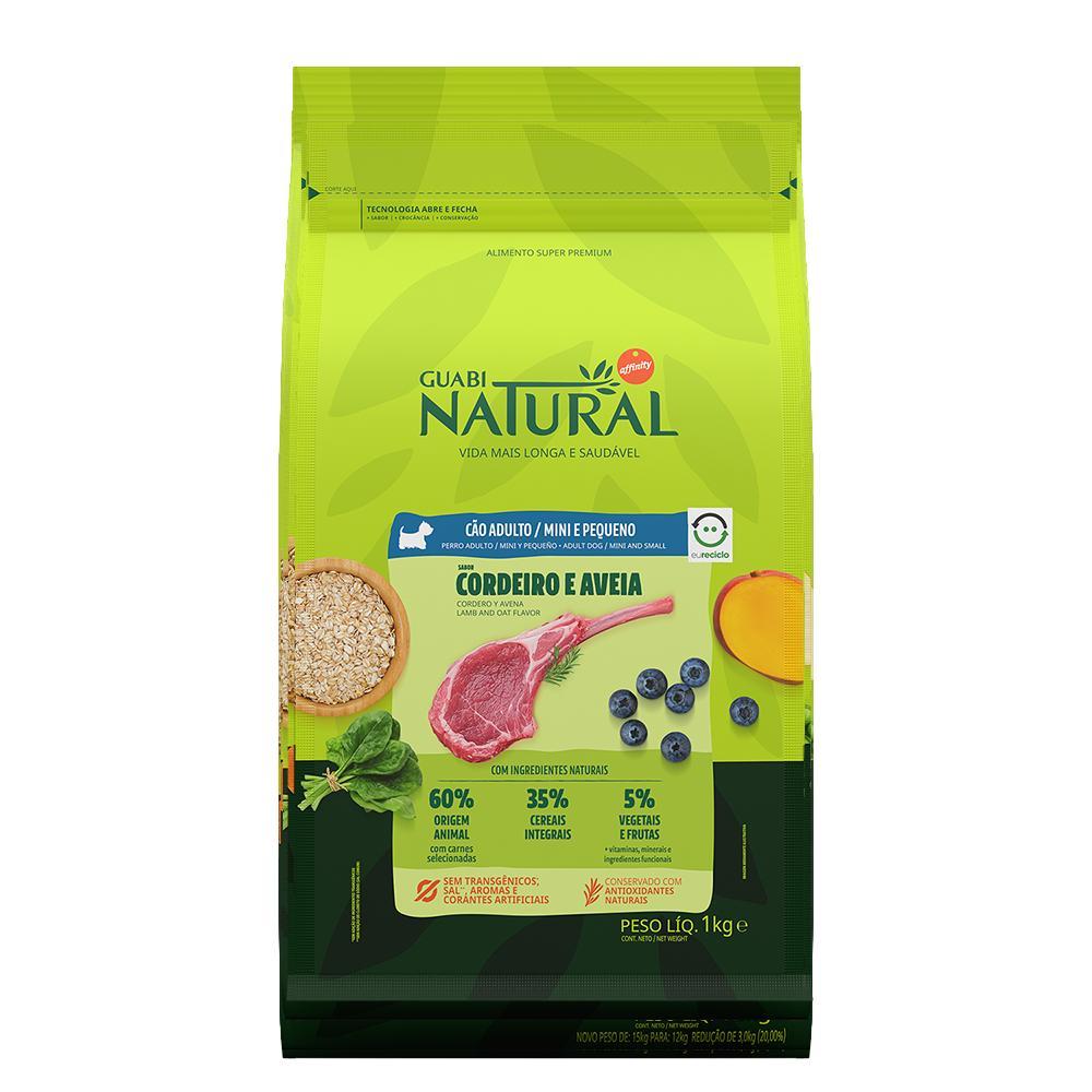 Ração Guabi Natural Cordeiro Cão Adulto Porte Pequeno e Mini 1kg
