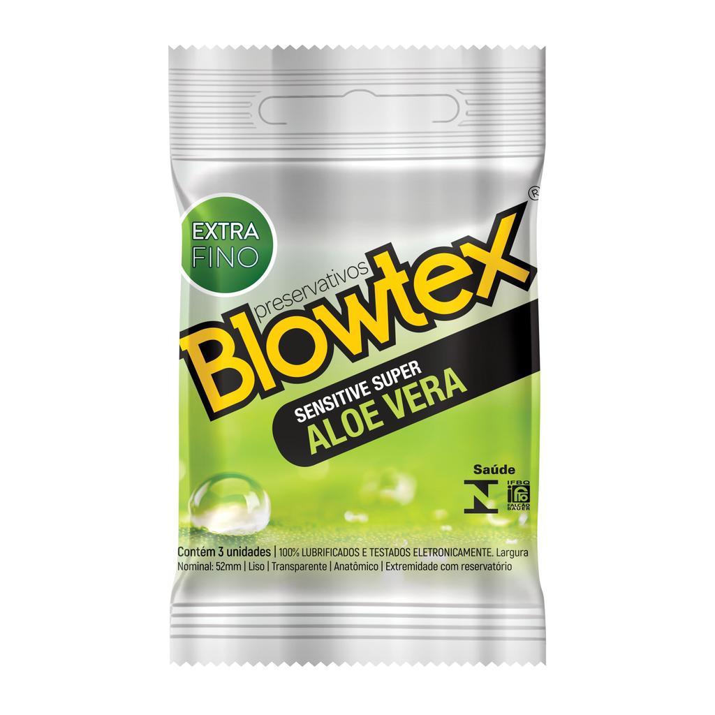 Preservativo Blowtex Aloe Vera 3 unidades em Oferta na Shopee