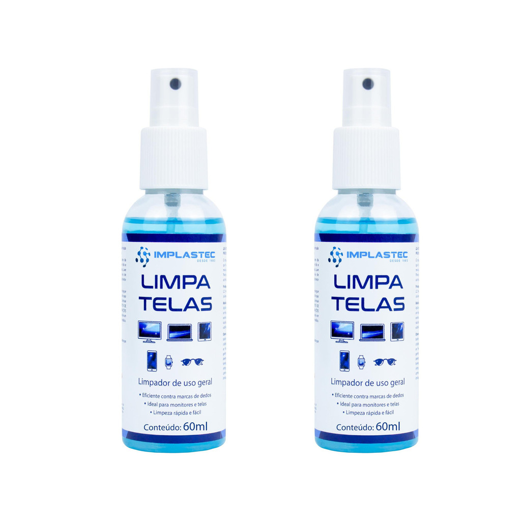 Kit 2 Limpa Telas Led Oled Plasma Lcd Ipad Tvs Monitores Cel