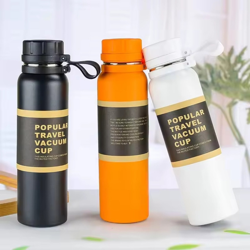 Garrafa Termica 800ml Aço Inox Com Alça Vacuum Cup Anweller
