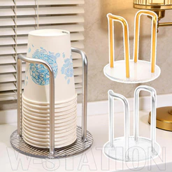 Suporte Para Copos De Luxo De Mesa De 2/1 Unidade-Organizador Doméstico-Café De Cozinha-Selecionador De Papel Descartáve