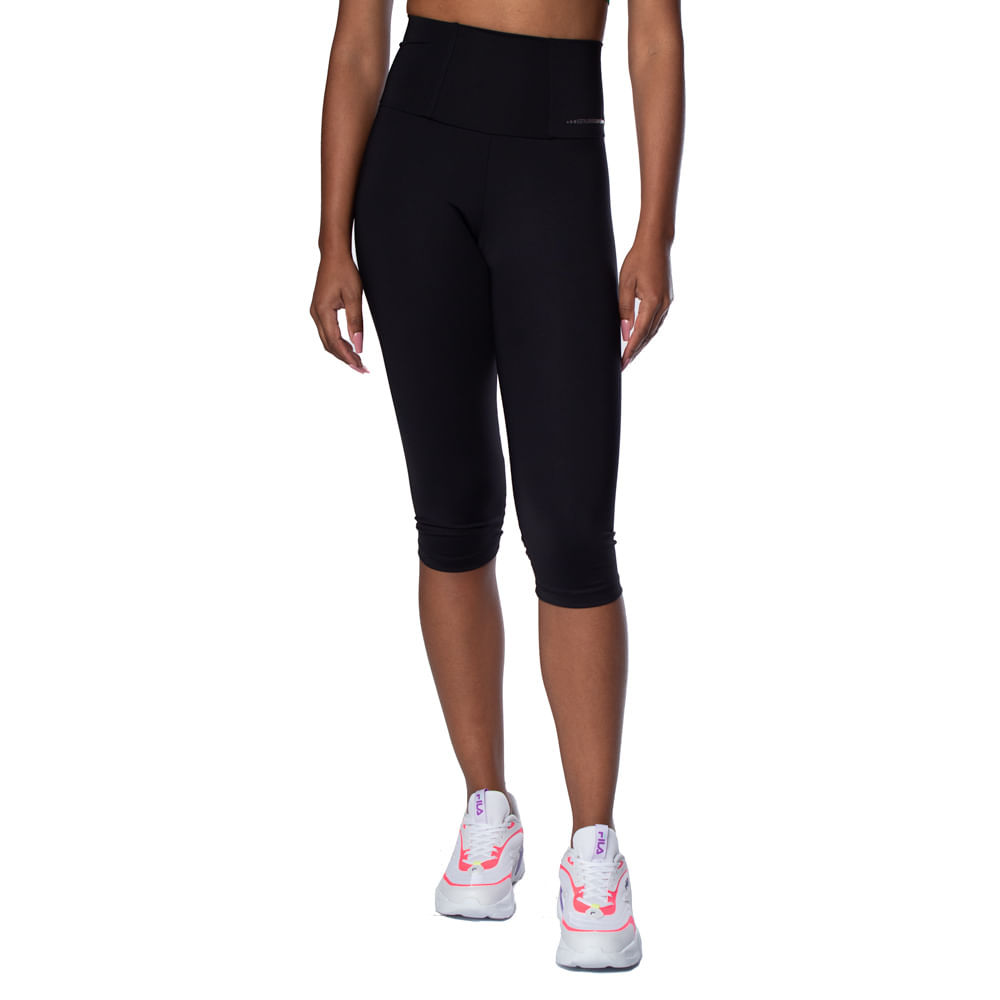 Corsário Feminina Estilo do Corpo Powerfit Preto em Oferta na Shopee