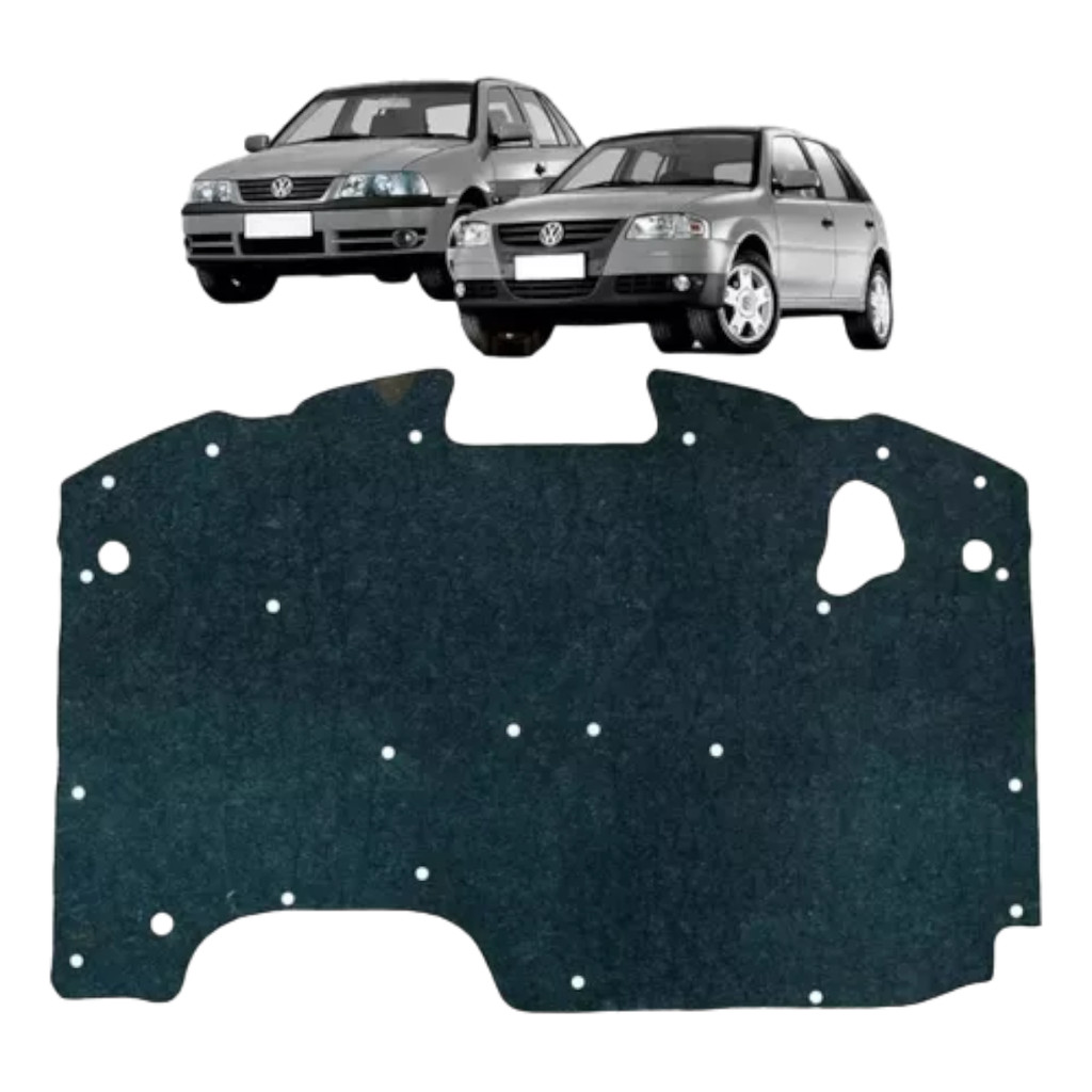 Manta Forro de Capô Motor Térmo Revestido Gol Parati Saveiro G3 G4 1999 a 2009 com Presilhas