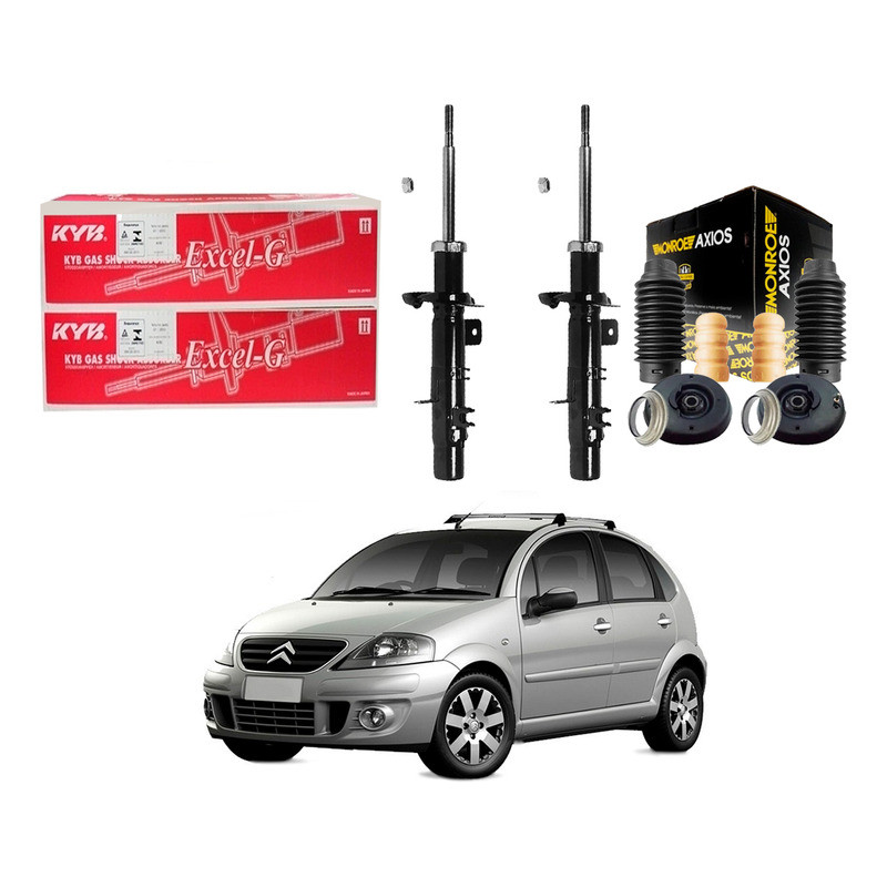 Kit Amortecedor Dianteiro. C3 1.4 1.6 2003 A 2012