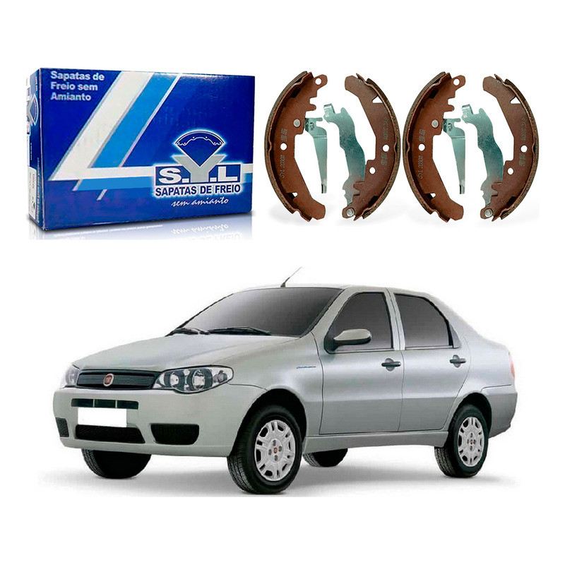 Sapata De Freio Syl Fiat Siena 1.0 1.4 1.8 2004 A 2010