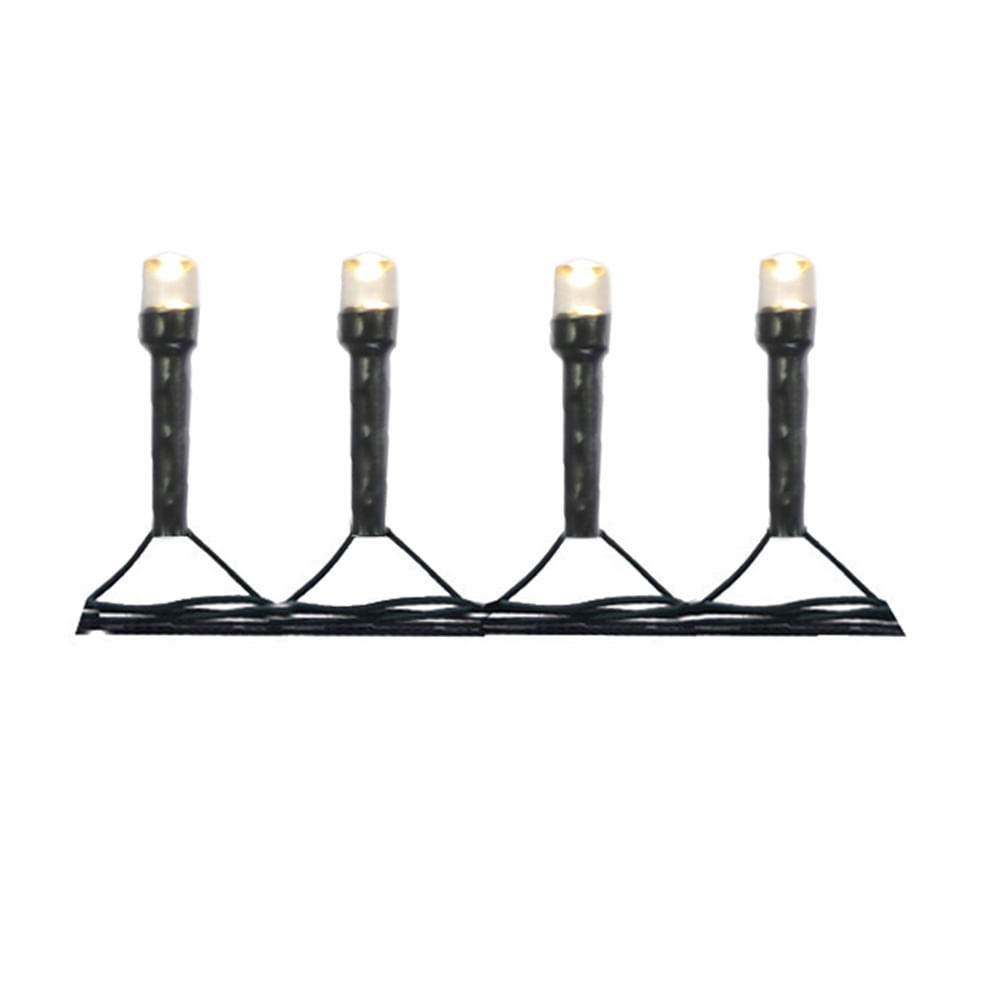 Cordão 100 LEDs Fio Verde com 8 Funções 127V Branco Quente 8m D&A em Oferta na Shopee