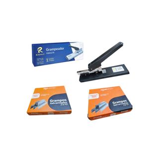 Grampeador Profissional 100 Folhas + Grampos 23/10 e 23/13 em Oferta na Shopee