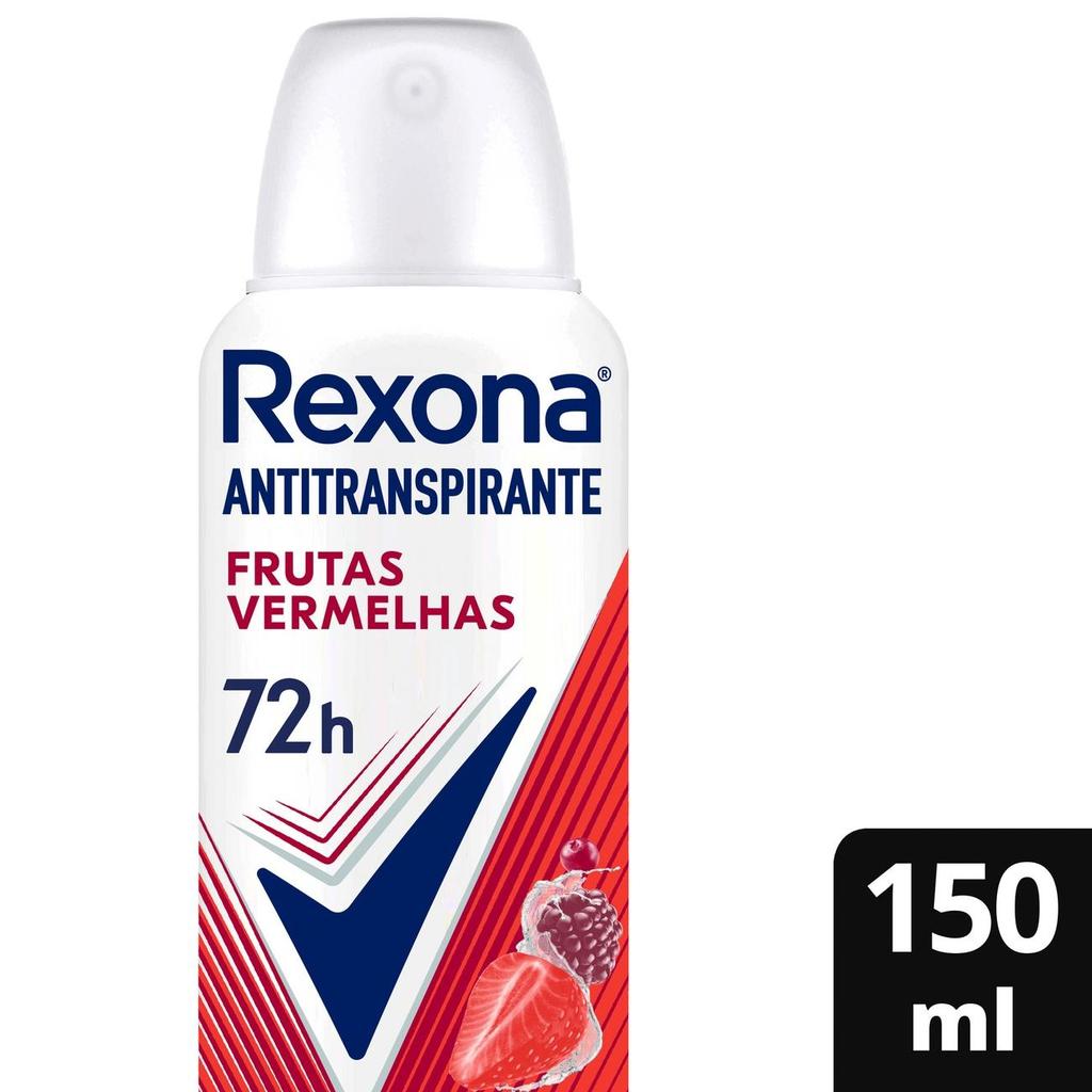 Antitranspirante Aerossol Rexona Frutas Vermelhas 150ml em Oferta na Shopee