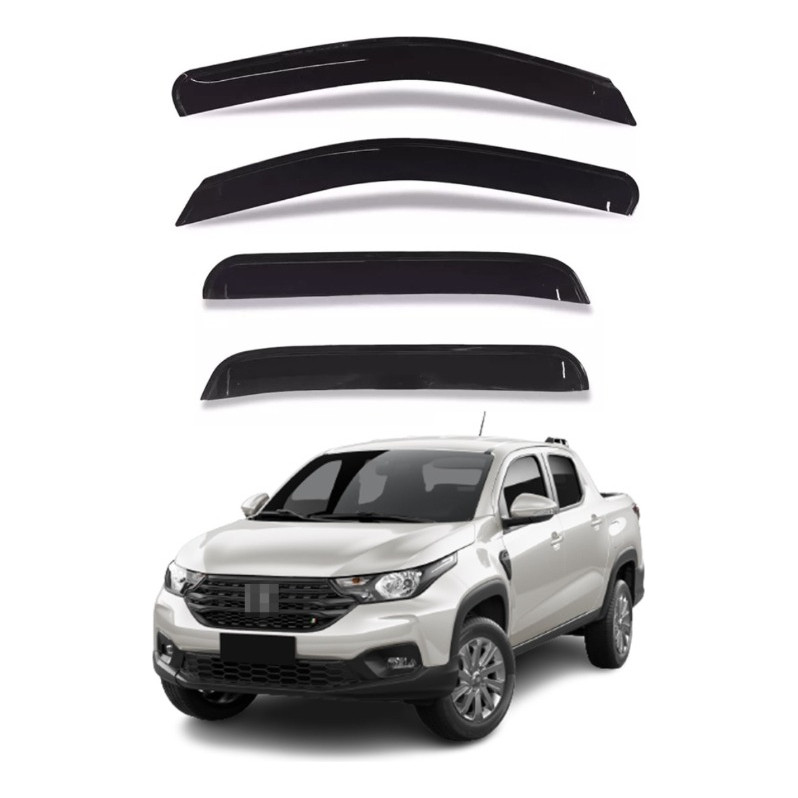 Jogo Calha Defletor Chuva Para Strada Dupla 2020 A 2026