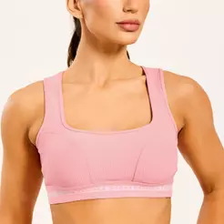 Top Ultimate Rosa Cravo Canelado Com Bojo