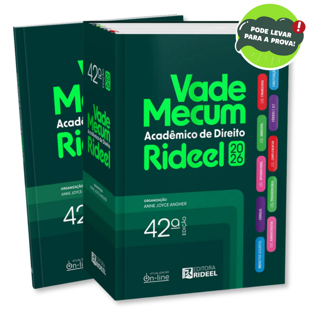 NOVO Vade Mecum Acadêmico Direito Rideel 42a Edição 2026