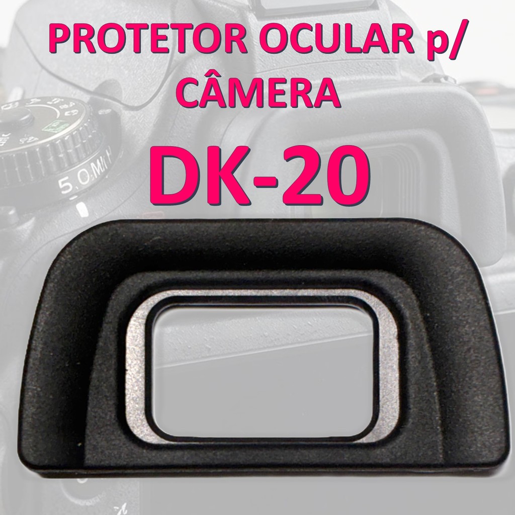 Protetor Ocular DK20 Eye Cup Máscara Protetor de Olho p/ Câmeras Nikon