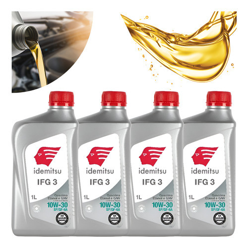 Kit 4l Óleo Motor Idemitsu Ifg3 10w30 Mineral Honda E Toyota em Oferta na Shopee