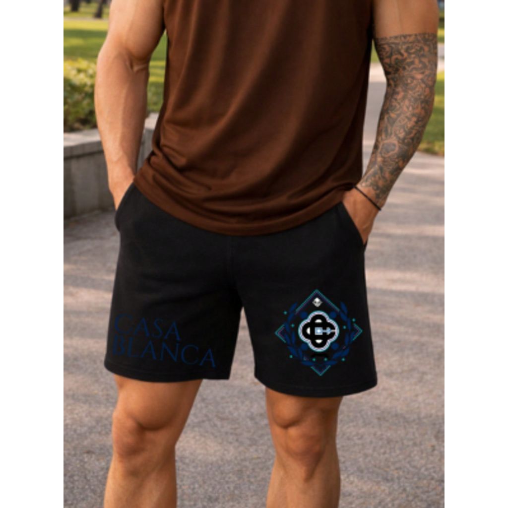 Bermuda Masculina Moletom Fitness Premium Academia Musculacao Casual  Confortavel Treino Diario Moda Masculina COD 766