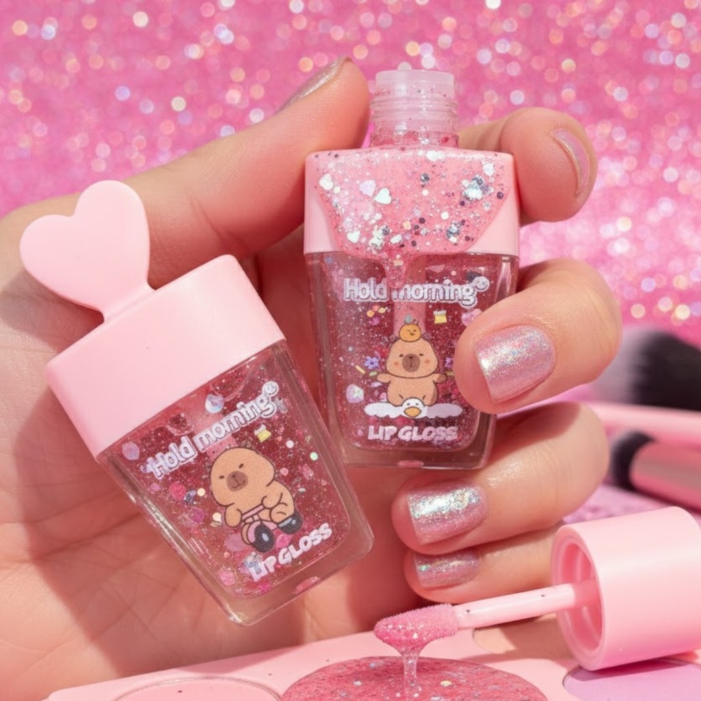 Lip Gloss Infantil Capivara Brilho Lábial 