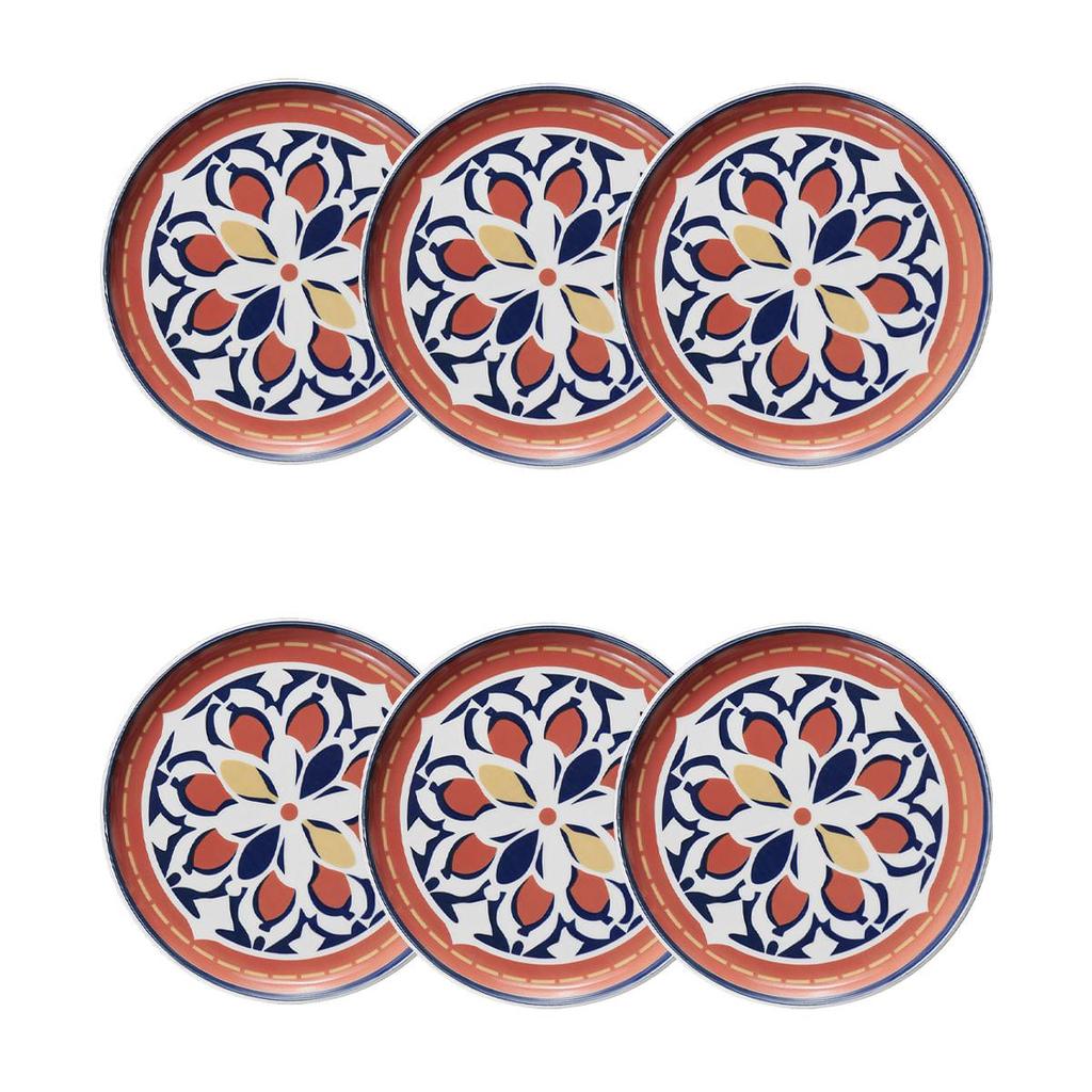 Jogo de 6 Pratos Sobremesa 20 Cm Oxford Flat Sevilha