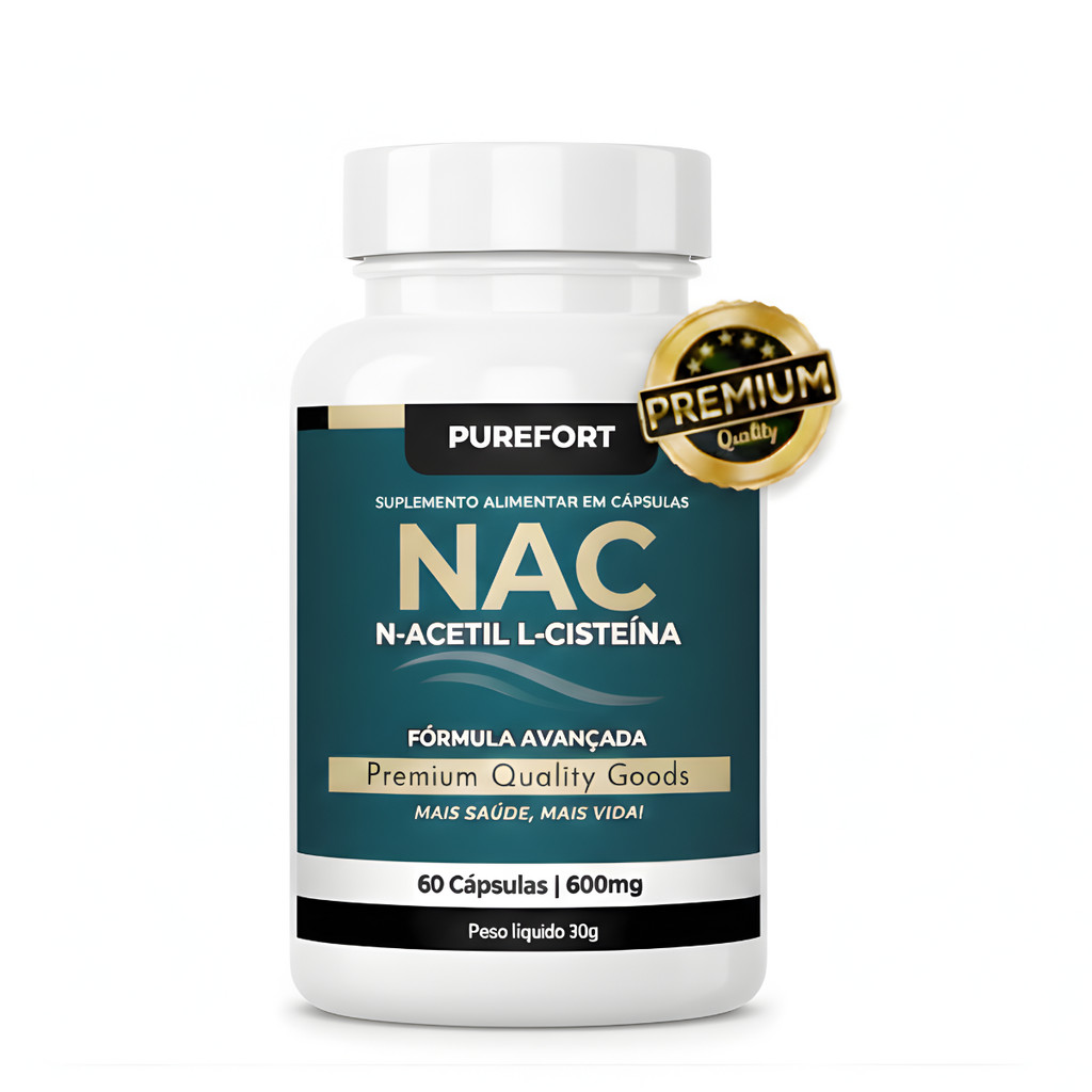 NAC 600mg N-Acetilcisteína | Precursor da Glutationa | Imunidade e Saúde do Fígado em Oferta na Shopee