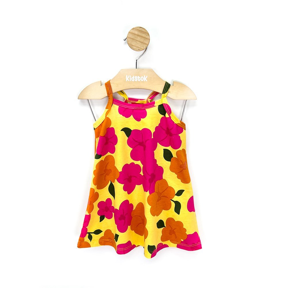 Vestido Menina Malha Floral - Kyly em Oferta na Shopee