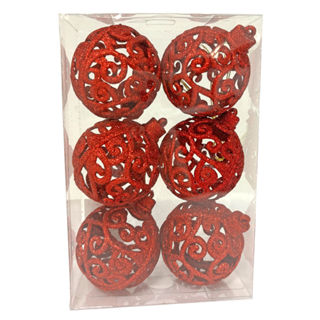 Kit Bola Arabesco Natal 6cm c 6 CV244460 Cazza Vm em Oferta na Shopee