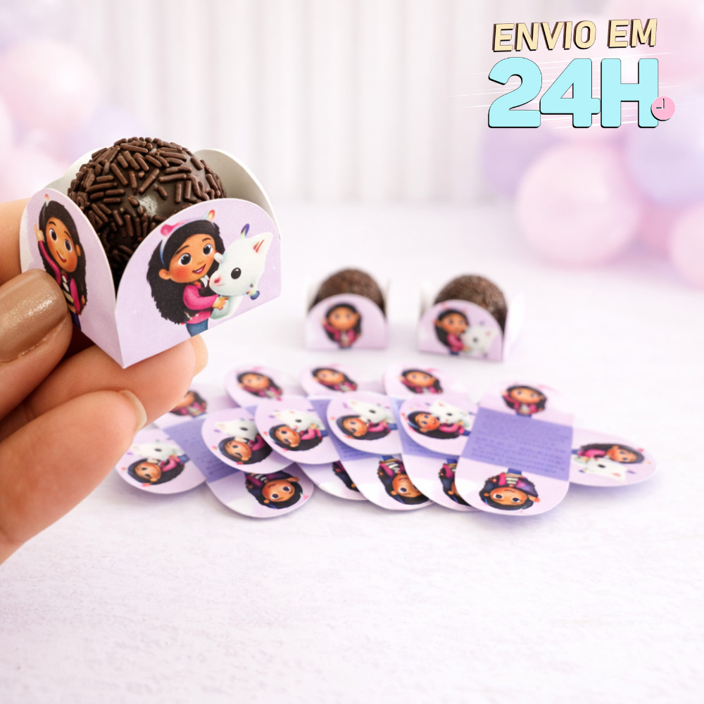 Forminha de Doces Casa Mágica da Gaby Personalizada no Tema /Lembrancinha de Festa /Aniversário