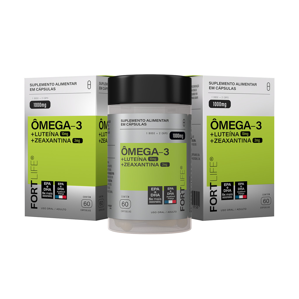 Kit 2 Und Ômega-3 + Luteína + Zeaxantina 1000mg 60 Cápsulas